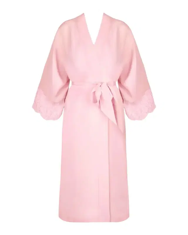 Lise Charmel Lace-Trim Silk Crepe Robe
