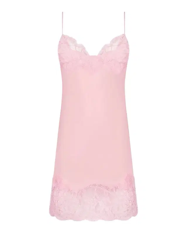 Lise Charmel Deesse En Glam Lace-Trim Silk Crepe Nightie