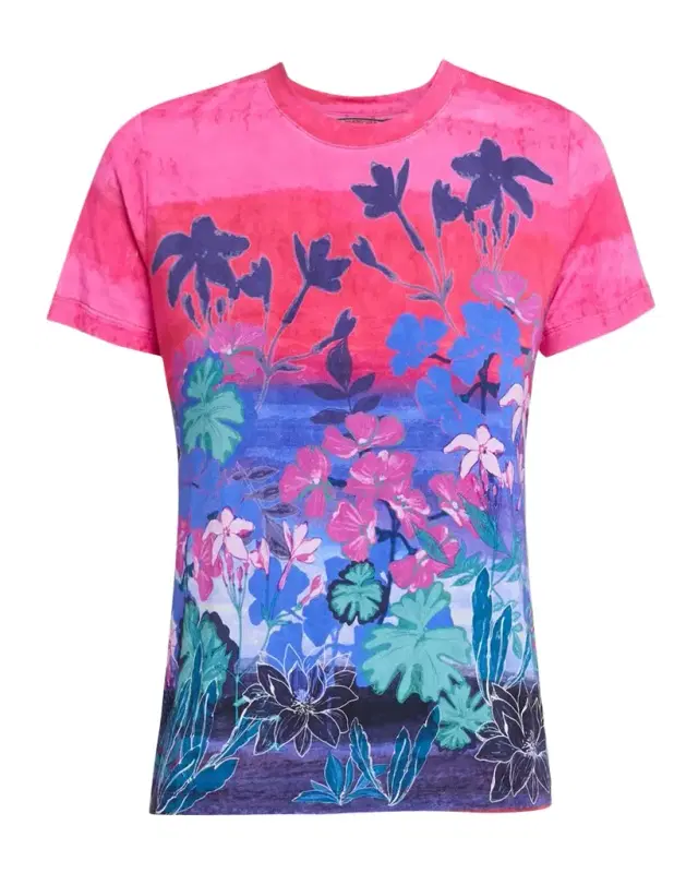 The Janie Favorite Ombre Floral Tee