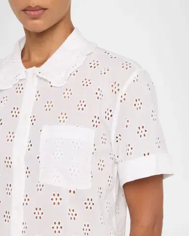 Polo Ralph Lauren Eyelet-Embroidered Cotton Pajama Set | Thumbnail 5