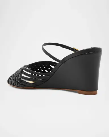 Alexandre Birman 75mm Lilian Leather Wedge Mules | Thumbnail 3 Alexandre Birman 75mm Lilian Leather Wedge Mules | Thumbnail 3