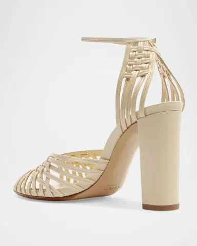 Alexandre Birman 90mm Lilian Woven Leather Sandals | Thumbnail 3 Alexandre Birman 90mm Lilian Woven Leather Sandals | Thumbnail 3