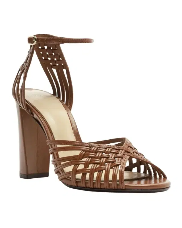 0mm Lilian Woven Leather Sandals