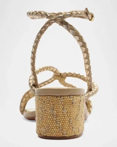 Alexandre Birman 45mm Elba Semolina Braided Leather Sandals | Thumbnail 4 Alexandre Birman 45mm Elba Semolina Braided Leather Sandals | Thumbnail 4