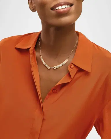 Nouvel Heritage 18K Yellow Gold Tuxedo Mood Necklace | Thumbnail 2 Nouvel Heritage 18K Yellow Gold Tuxedo Mood Necklace | Thumbnail 2