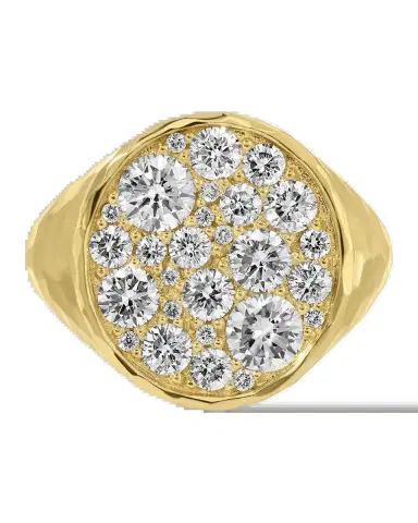 Octavia Elizabeth Octavia Diamond Signet Ring | Thumbnail 2