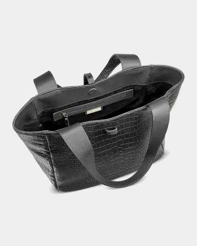 GiGi New York Mercer Croc-Embossed Leather Tote Bag | Thumbnail 3 GiGi New York Mercer Croc-Embossed Leather Tote Bag | Thumbnail 3