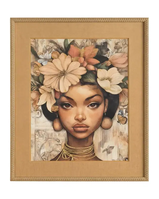John-Richard Collection "Multicultural III" Framed Giclee by Honiker
