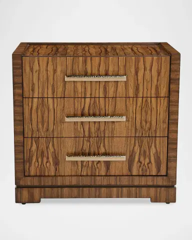 John-Richard Collection Borneo 3-Drawer Nightstand | Thumbnail 2