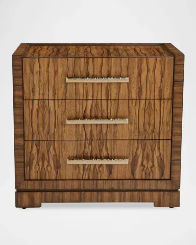 John-Richard Collection Borneo 3-Drawer Nightstand | Thumbnail 4