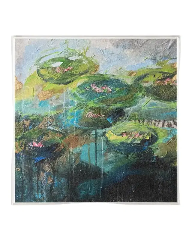 John-Richard Collection "Water Lilies" Framed Print by Susan Zulauf