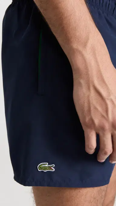 Lacoste Quick-Dry Swim Shorts 5.5 381-green/navy blue | Thumbnail 6