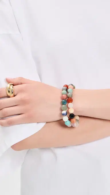 JIA JIA Rainbow Sphere Bracelet Set Rainbow | Thumbnail 3 JIA JIA Rainbow Sphere Bracelet Set Rainbow | Thumbnail 3