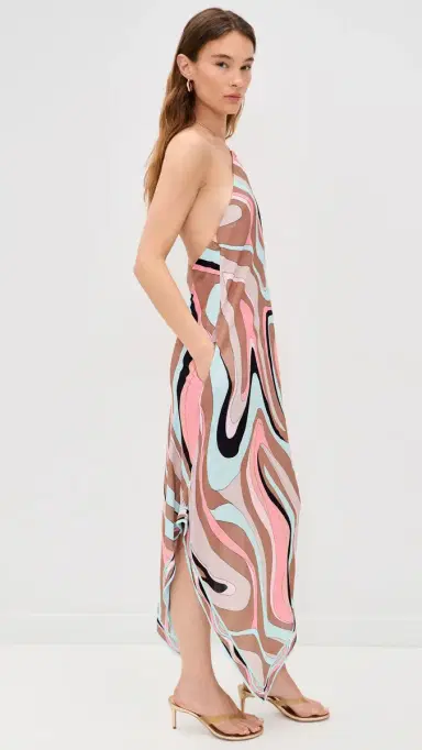 L'AGENCE Abstract Swirl Elise Dress ulti | Thumbnail 4 L'AGENCE Abstract Swirl Elise Dress ulti | Thumbnail 4