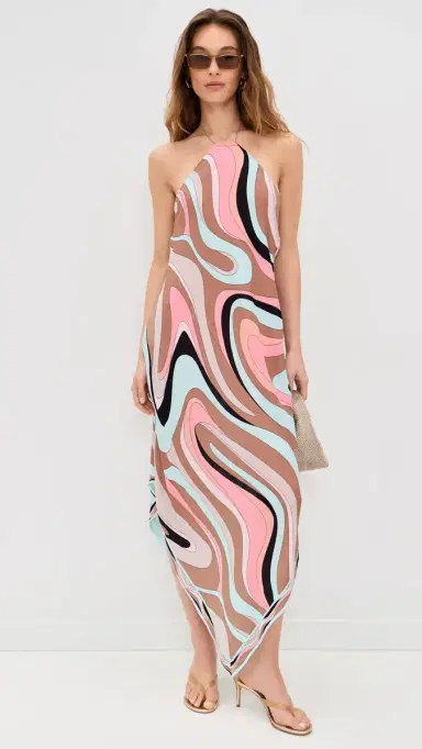 L'AGENCE Abstract Swirl Elise Dress ulti | Thumbnail 5 L'AGENCE Abstract Swirl Elise Dress ulti | Thumbnail 5
