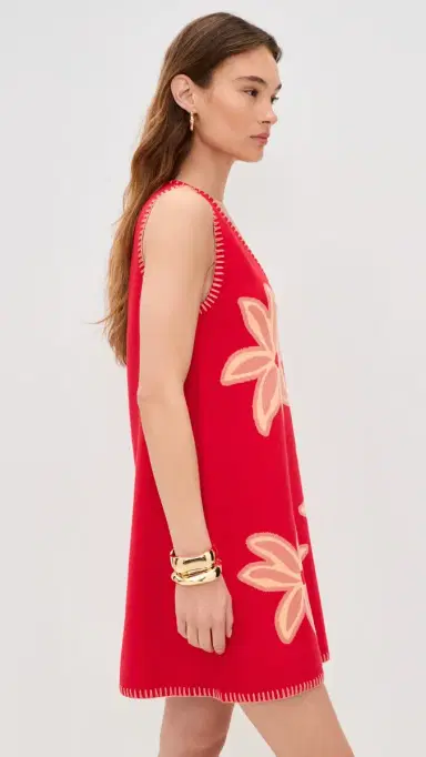 The Wolf Gang Aggie Mini Dress Rojo M | Thumbnail 4