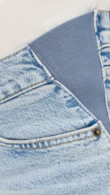 Hatch The Relaxed Wide Leg Maternity Jeans 90s Light Wash 27 | Thumbnail 6