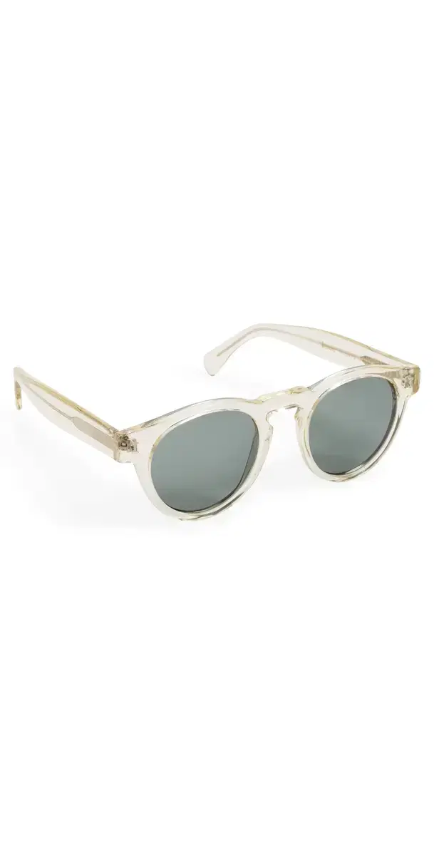 Leonard Sunglasses Champagne w/ Olive Lenses One Size