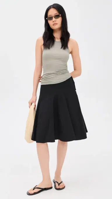 Peachy Den Missy Midi Skirt Onyx | Thumbnail 5 Peachy Den Missy Midi Skirt Onyx | Thumbnail 5