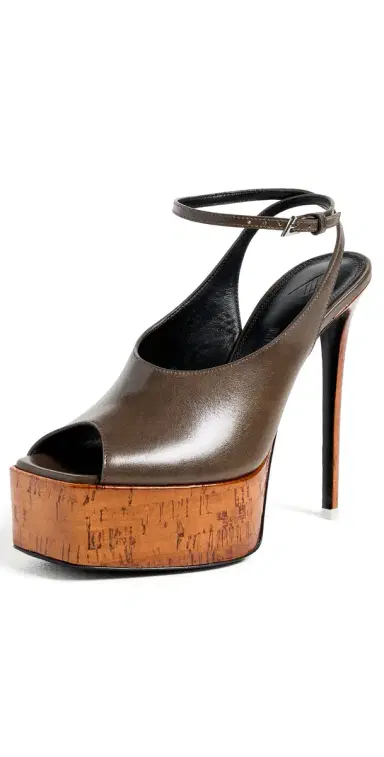 The Attico Ornella Sandals 140m Brown | Thumbnail 1