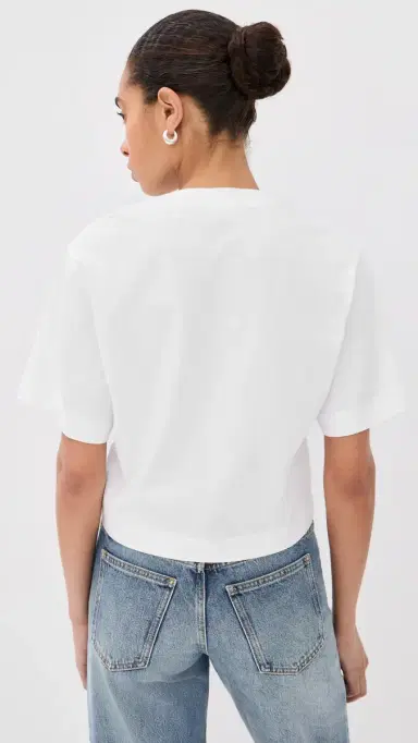 Off-White Big ogo Bookish Crop Tee White | Thumbnail 3