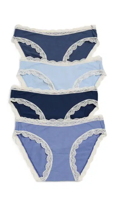 Stripe & Stare Original Knickers 4 Pack Denim Blues | Thumbnail 6
