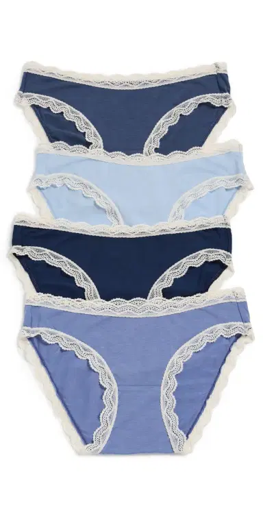 Stripe & Stare Original Knickers 4 Pack Denim Blues | Thumbnail 1