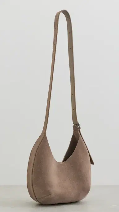Courrèges Small Holy Suede Hobo Bag Pastel One Size | Thumbnail 4 Courrèges Small Holy Suede Hobo Bag Pastel One Size | Thumbnail 4