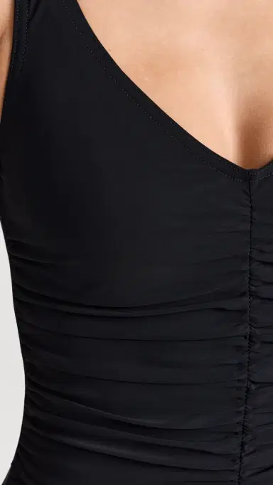 Karla Colletto Basics V Neck Underwire One Piece Black | Thumbnail 6