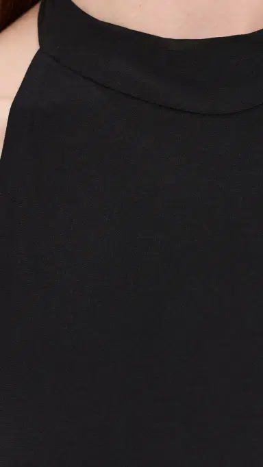 Norma Kamali Halter Mini Dress Black | Thumbnail 6