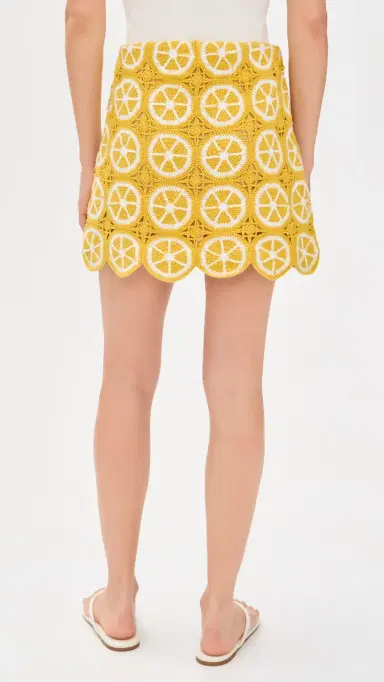 Show Me Your Mumu Solstice Mini Skirt Lemon Crochet | Thumbnail 3 Show Me Your Mumu Solstice Mini Skirt Lemon Crochet | Thumbnail 3