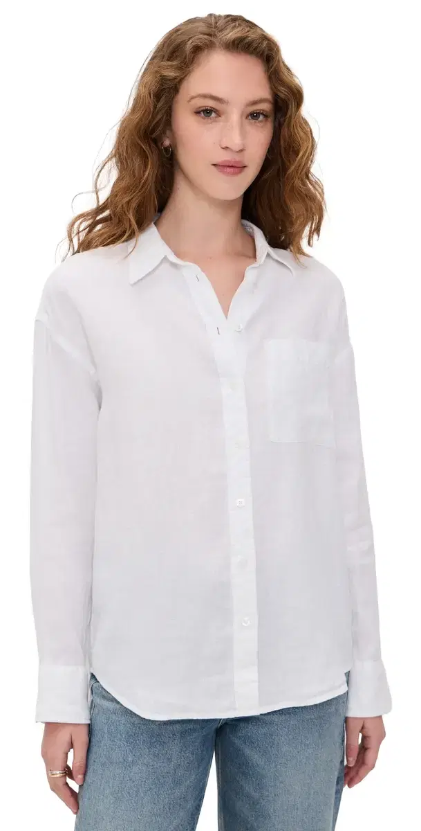 Faherty aguna inen Relaxed Shirt White