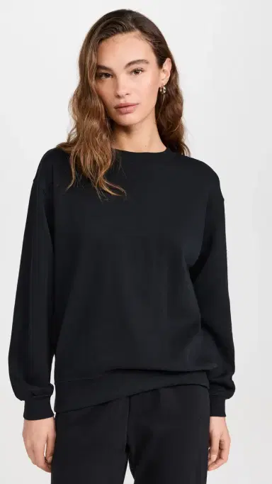 Z Supply Boyfriend Sweatshirt Black S | Thumbnail 2
