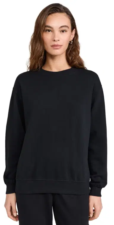 Z Supply Boyfriend Sweatshirt Black S | Thumbnail 1