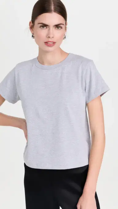 LESET The Margo Tee Heather Grey L | Thumbnail 2