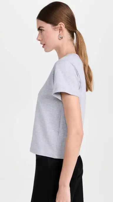 LESET The Margo Tee Heather Grey L | Thumbnail 4