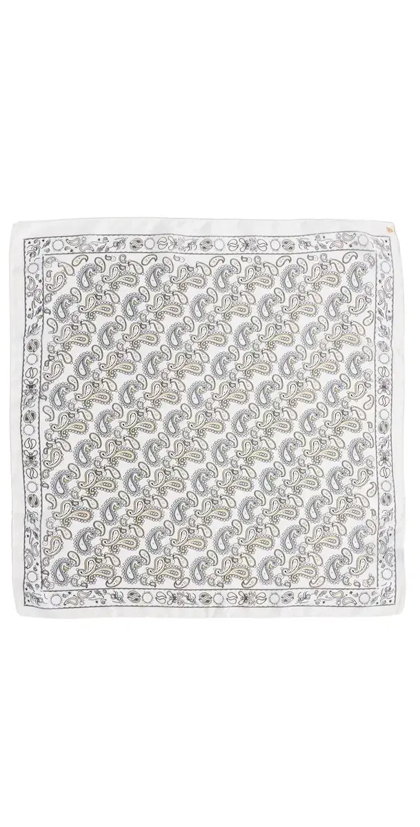 Lele Sadoughi Paisley Square Scarf  One Size