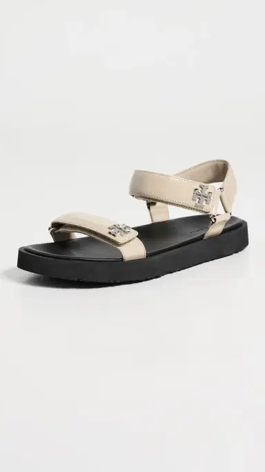 Tory Burch Kira Ultralight Sandals Stone Grey/Black/Silver 5 | Thumbnail 2