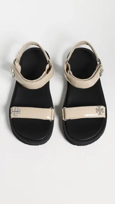 Tory Burch Kira Ultralight Sandals Stone Grey/Black/Silver 5 | Thumbnail 5