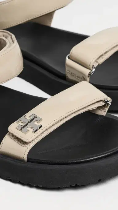 Tory Burch Kira Ultralight Sandals Stone Grey/Black/Silver 5 | Thumbnail 6