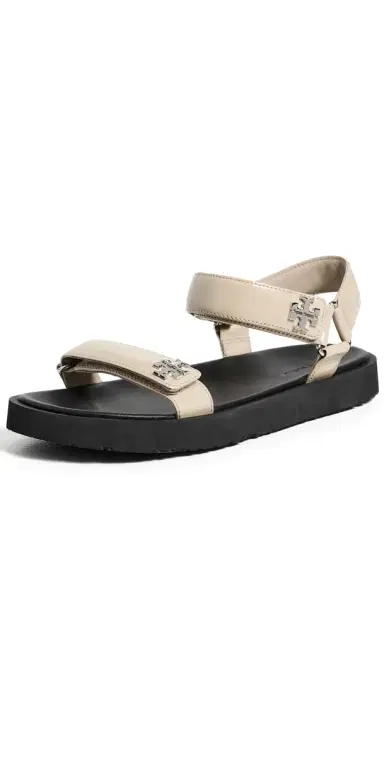 Tory Burch Kira Ultralight Sandals Stone Grey/Black/Silver 5 | Thumbnail 1