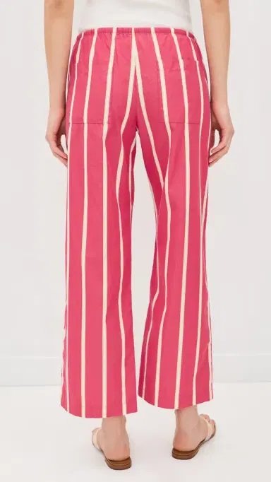 DONNI. DONNI. The Pop Stripe Drawstring Pants Raspberry L | Thumbnail 3