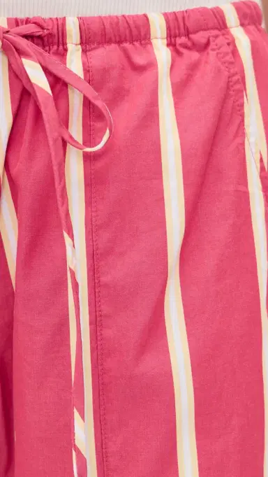 DONNI. DONNI. The Pop Stripe Drawstring Pants Raspberry L | Thumbnail 6