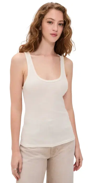 Faherty Featherweight Freestyle Tank Egret L | Thumbnail 1