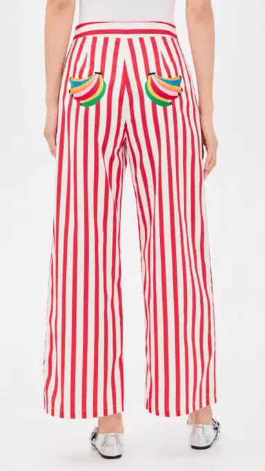 Never Fully Dressed Red Stripe Mara Trousers | Thumbnail 3 Never Fully Dressed Red Stripe Mara Trousers | Thumbnail 3