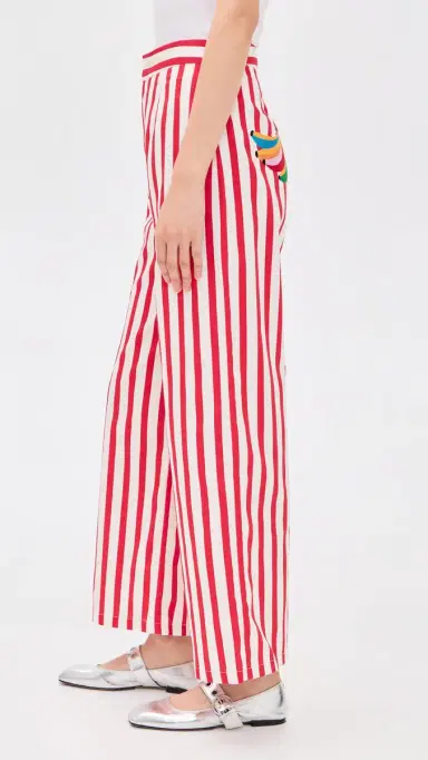 Never Fully Dressed Red Stripe Mara Trousers | Thumbnail 4 Never Fully Dressed Red Stripe Mara Trousers | Thumbnail 4