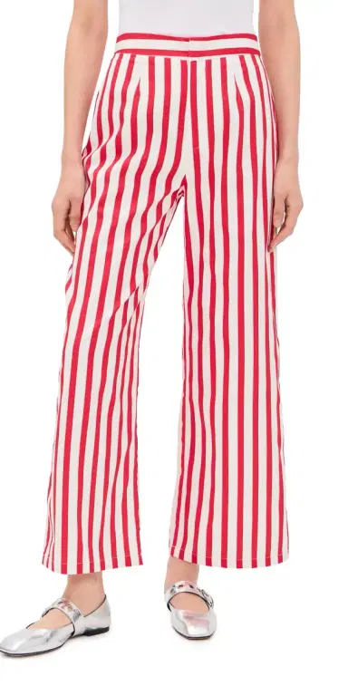 Never Fully Dressed Red Stripe Mara Trousers | Thumbnail 1 Never Fully Dressed Red Stripe Mara Trousers | Thumbnail 1