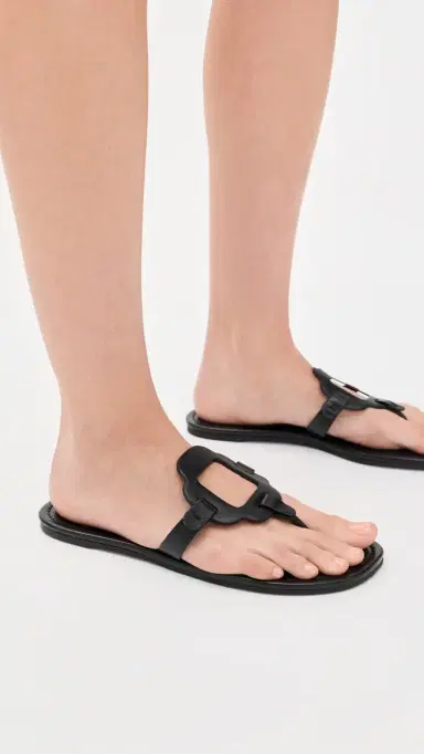 Larroudé Margherita Sandals Black Leather 5 | Thumbnail 3