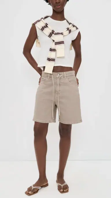 WARP + WEFT BNS Soft Curve Shorts Sand Dollar | Thumbnail 5