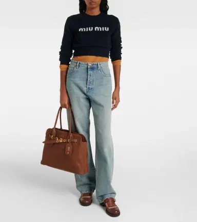 Miu Miu Aventure Medium leather tote bag | Thumbnail 5 Miu Miu Aventure Medium leather tote bag | Thumbnail 5